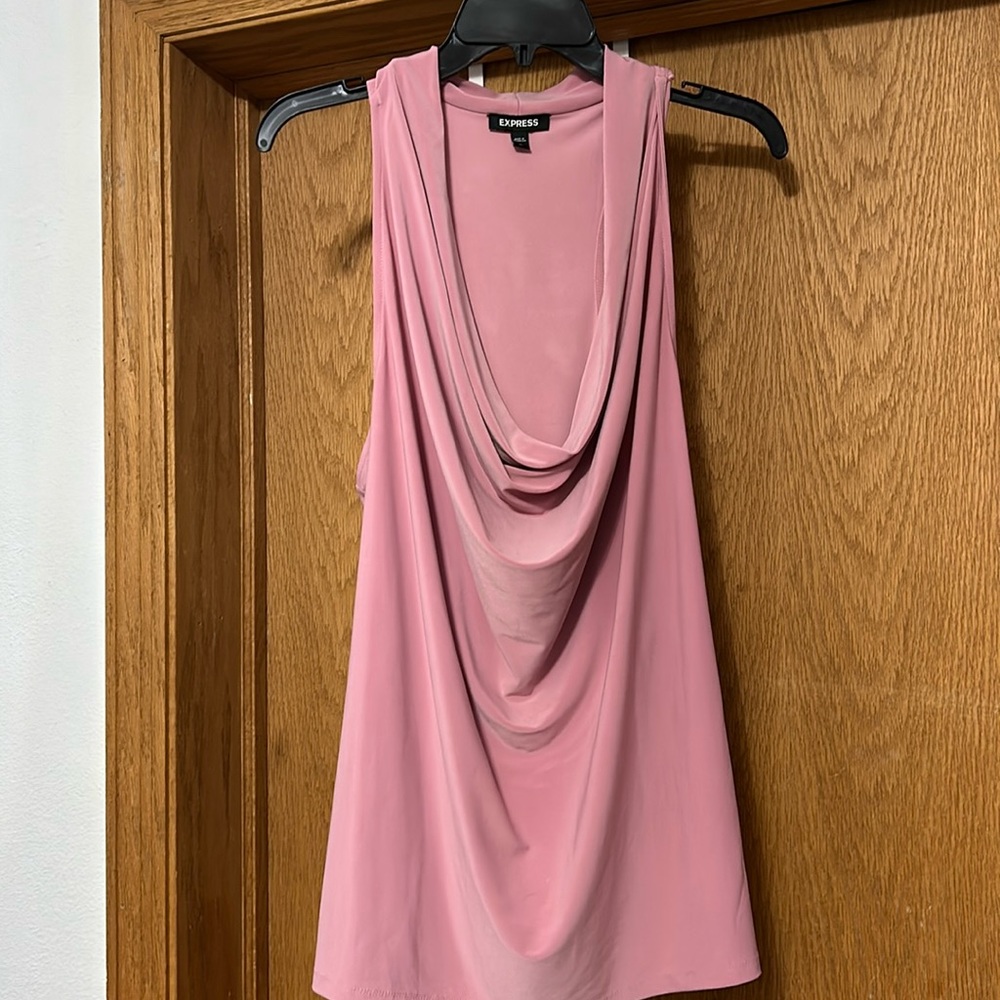Draped Cowlneck Racerback Tank